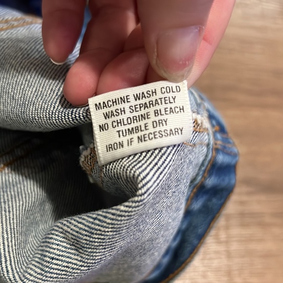 Vintage Jean vest with cheetah print details made in USA 100% cotton size small - Picture 7 of 10